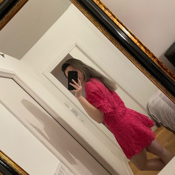 Zara lace pink top summer size S - Picture 4 of 5